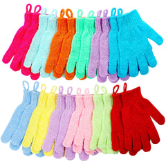 CVNDKN guantes exfoliantes para ducha, 12 pares para exfoliar suave y spa en casa