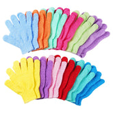 CVNDKN guantes exfoliantes para ducha, doble cara, exfoliación suave para la piel.