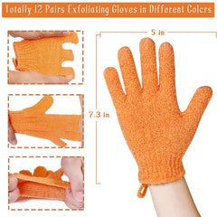 Guantes CVNDKN exfoliantes, espuma rica para limpieza corporal diaria