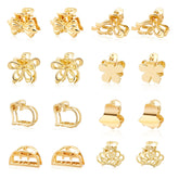 CWJCYTNSN flower clip gold decorates hair while providing secure hold.