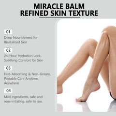 CXDFTL Miracle Balm natural-ingredients badge emphasizes skin-friendly care.