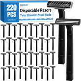CXYARY 220-pcs twin blade disposable razors pack for convenient daily shaving.