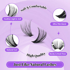 CyanoooGenesis precision tweezers for accurate cluster placement during DIY lashes