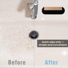 Cyberplex beard sponge in sink during cleaning keeps counters spotless