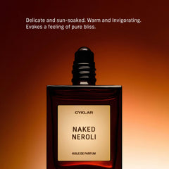 CYKLAR Naked Neroli roll-on applied to pulse points for a long-lasting bloom.