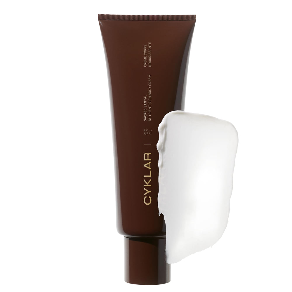 CYKLAR Sacred Santal cream tube front view for quick hydration and non-greasy feel.