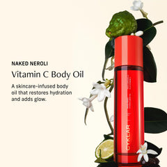 CYKLAR Vitamin C Body Oil silky texture absorbed quickly on damp skin