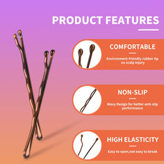 Cyluer Bobby Pins con diseño ondulado para mayor agarre en peinados