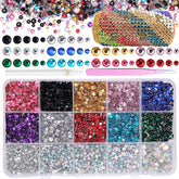 Cynailli resin rhinestones kit contents for easy DIY embellishment projects.