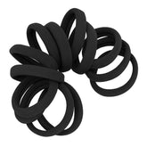 Cyndibands coleteros sin costura negro de 40 mm para peinados seguros