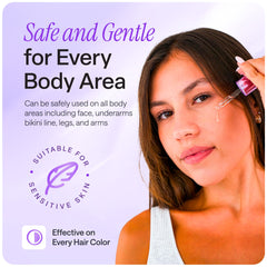 CYPERGLOW serum oil being massaged into skin for soothing care