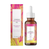 Cyperus Rotundus oil bottle showing soothing hydration for smooth skin