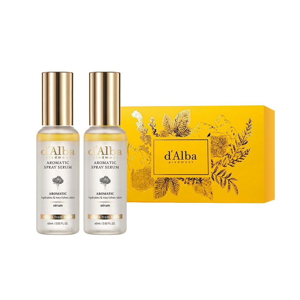 d'alba Piedmont Aromatic Spray Serum bottle for refreshing facial hydration