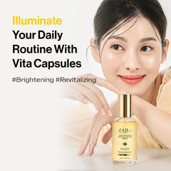 d'alba Piedmont Capsule Serum application demonstrating easy glow boost