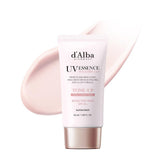 d'alba Piedmont Waterfull Tone-Up serum bottle with SPF 50 offers lightweight protection.
