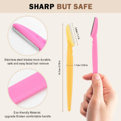 D 21 PCS dermaplane razor precision edge for gentle facial hair removal.