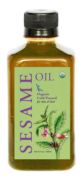 DAANA aceite de sésamo frasco frontal, hidratación suave para la piel.