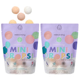 Dabble and Dollop mini bath bombs in a resealable pouch deliver kid-friendly fizz and moisture.