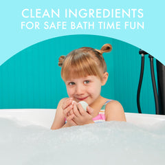 Dabble & Dollop strawberry-scent mini bath bomb add fruity fun to tub time.