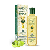 Dabur Amla Luxe Hair Oil bottle closeup highlighting premium Ayurvedic nourishment.