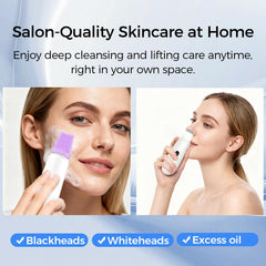 DABZAL Skin Scrubber with USB cable for convenient recharge.