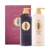 Daeng Gi Meo Ri Ki Gold Premium Shampoo bottle view showing scalp-friendly formula and vitality
