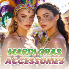 DAGEDA Mardi Gras glitter palette with vibrant carnival colors under lights