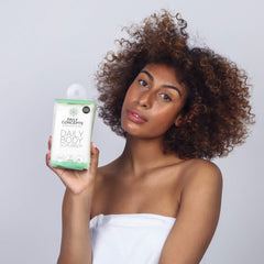 Daily Concepts exfoliante corporal etiqueta inteligente mantiene un entorno de ducha más higiénico