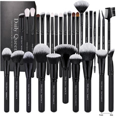Daily Queen 29pcs brush set overview for versatile daily makeup application.