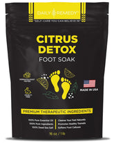 Daily Remedy: baño de pies detox cítrico para relajar y desintoxicar.
