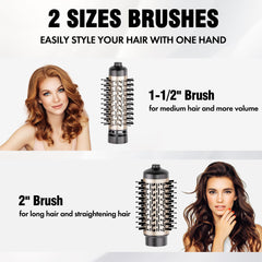 DAILYLIFE rotating brush with two-inch head for volume and defined curls.