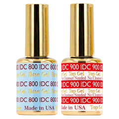 Daisy DND DC Base Gel 800 aplicado para uñas duraderas.