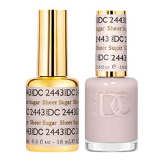 Daisy DND Rosa Bebé: botella de gel translúcido para uñas elegantes.