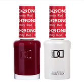 DAISY DND gel de uñas rojo 429, tono intenso para uñas