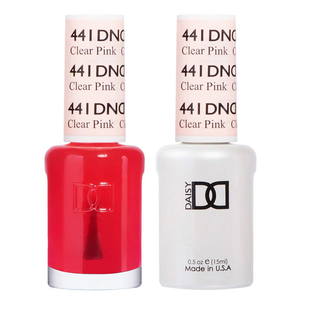 DAISY DND Esmalte Gel Rosa Claro 441: color translúcido ideal para manicura francesa.