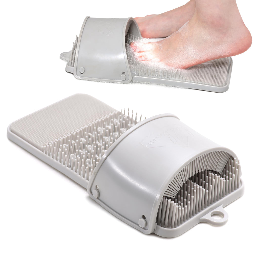 DalkomLife cepillo exfoliante para pies, facilita lavado y exfoliación diarios.