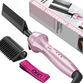 DAN Technology 500 High Heat hot comb pink handle for fast wig straightening.