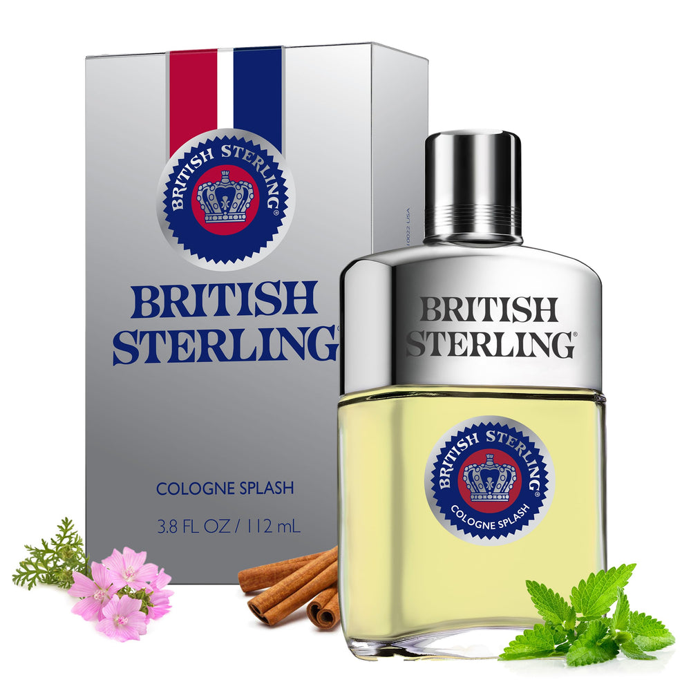 Dana British Sterling bottle front, bold masculine fragrance for daily confidence.