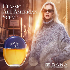 Dana Navy top notes of orange blossom and neroli for a fresh start