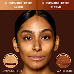 Danessa Myricks Yummy Skin Blurring Balm Powder oil-control barrier in action, ideal pre-foundation prep.