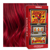Danger Jones Diablo Red bottle close-up showing vibrant color