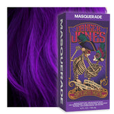 Danger Jones Masquerade Purple bottle pour shows smooth application and bold color payoff