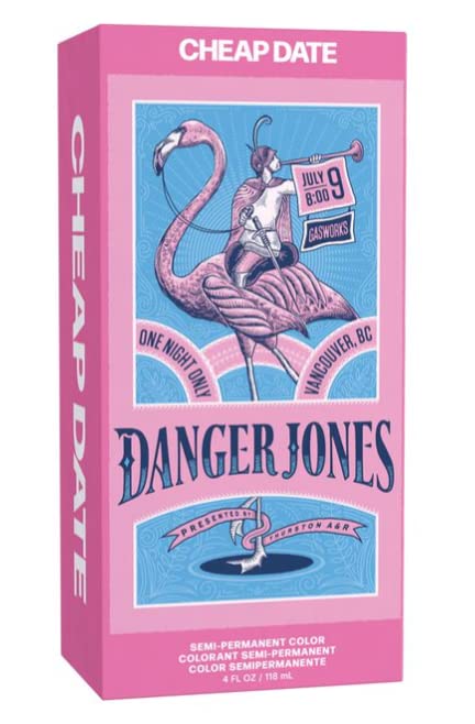 Danger Jones semi-permanent light pink color for vibrant look with gentle, ammonia-free formula