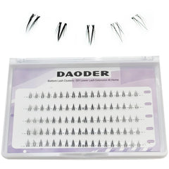DAODER bottom lash clusters tray view for DIY extensions