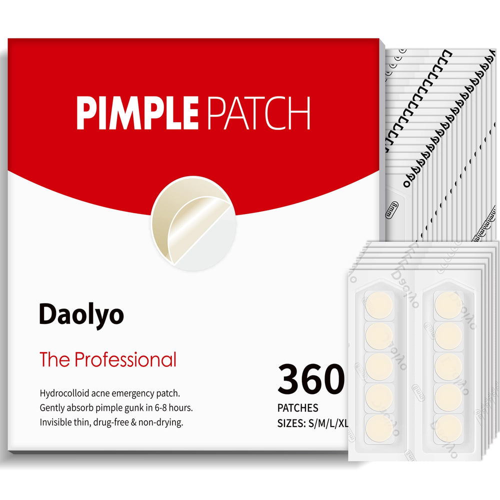Parche hidrocoloide Daolyo cubre granos con adherencia discreta para uso diario.