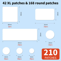 Daolyo round 10mm patch protects a mid-size pimple with breathable adhesion