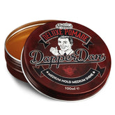 Dapper Dan Deluxe Pomade envase 100 ml para peinados limpios y sin grasa.