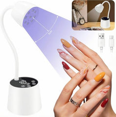DAQVQ UV nail lamp front view, compact design for at-home manicures.