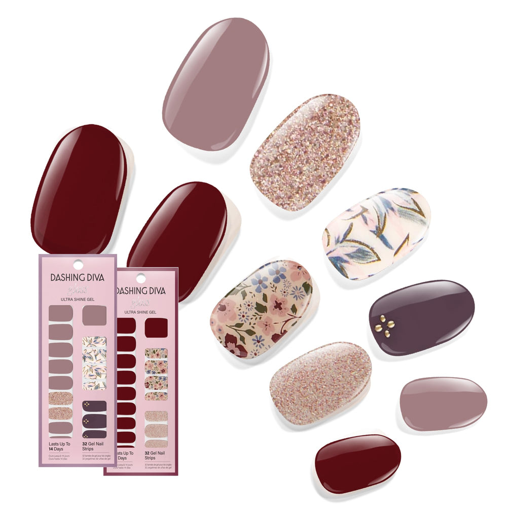 Dashing Diva Alpine Retreat: tira de gel con brillo intenso para uñas elegantes.