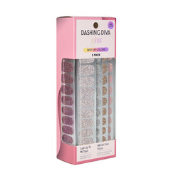 Dashing Diva Gloss Nail Strips box setup for easy at-home manicure